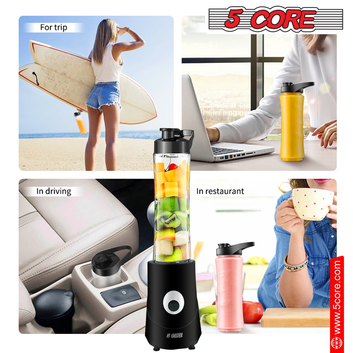 Personal Blender for Kitchen 20Oz Capacity 160W